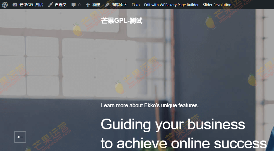 Ekko 综合性带可视化页面构建器WordPress主题破解版免费下载