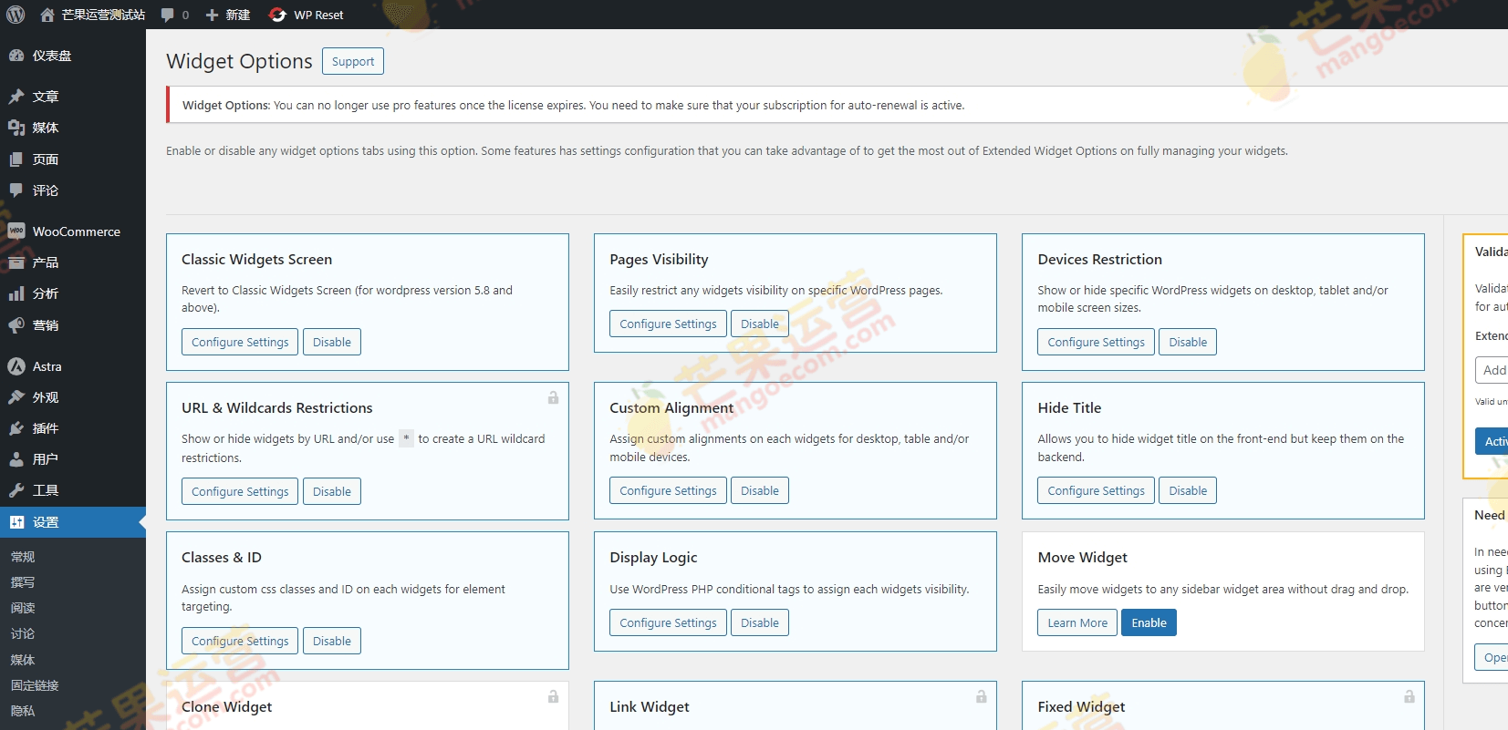Extended Widget Options 小部件小工具控制插件破解版下载