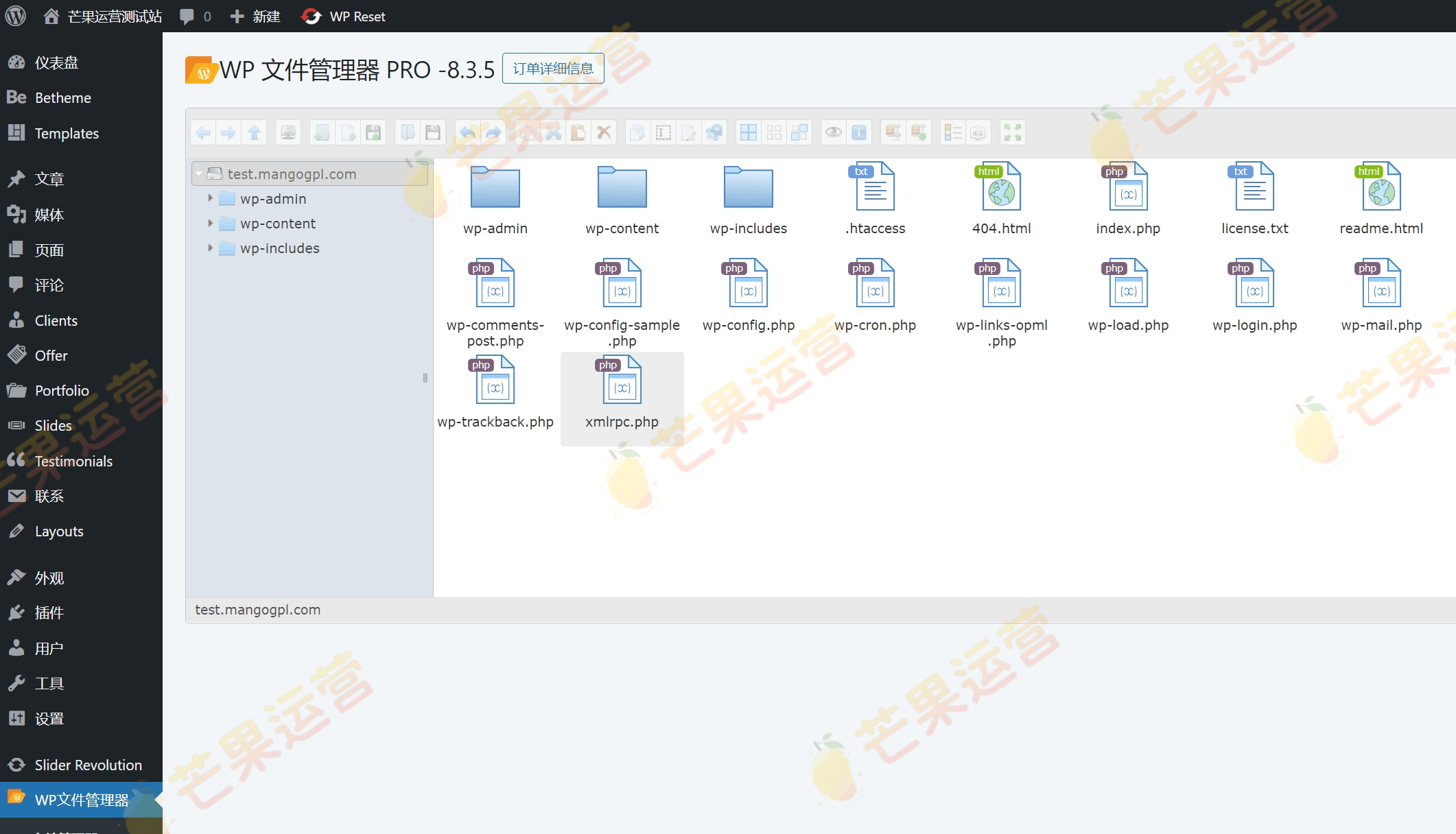 Wp File Manager  用于 WordPress文件管理器插件破解版下载
