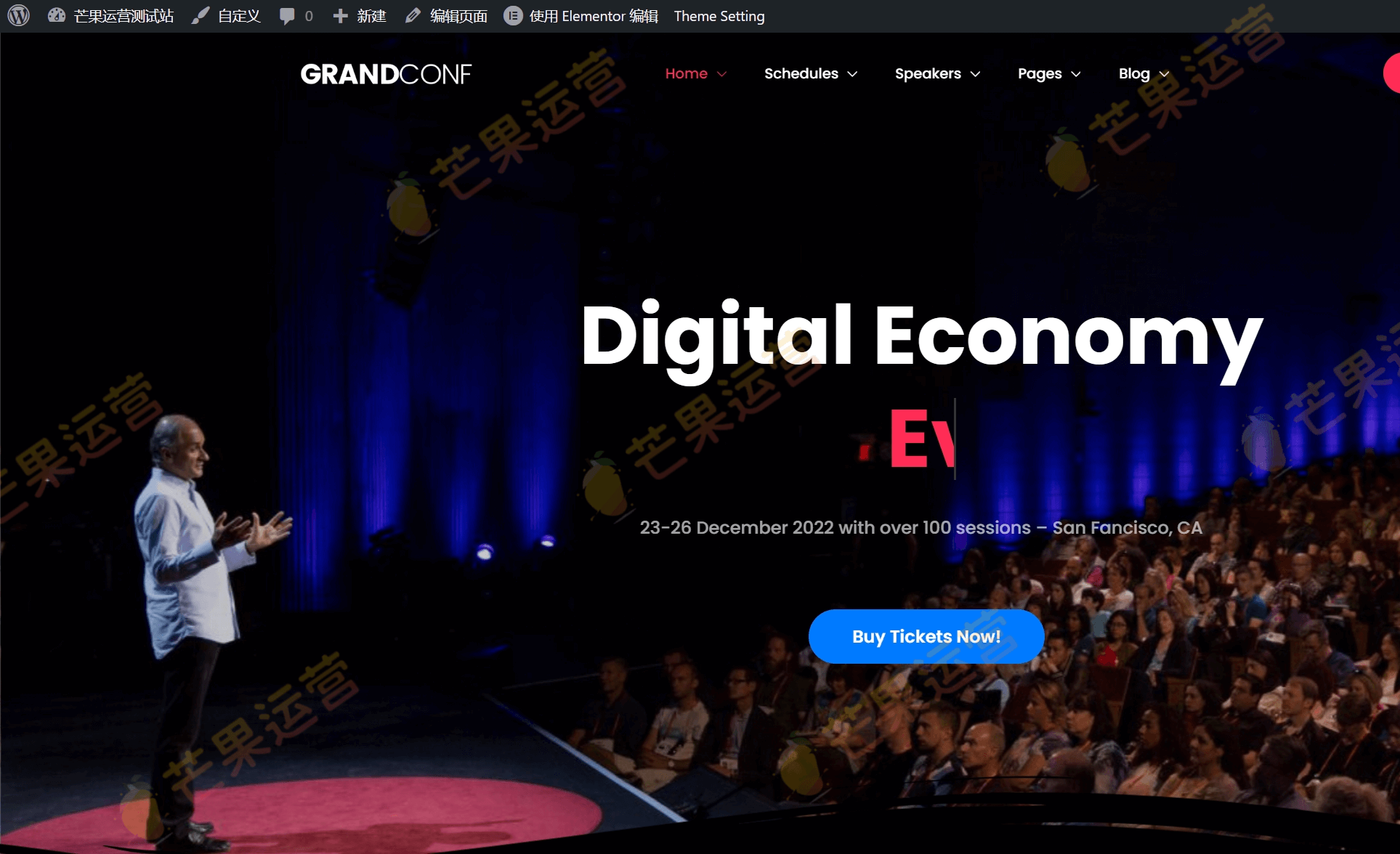 Grand Conference 音乐节展会等活动 WordPress 主题破解版下载