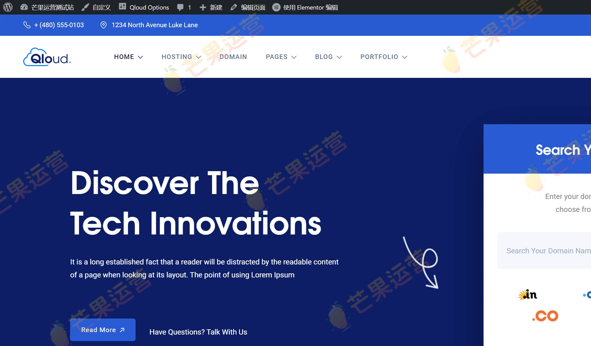 Qloud 云计算、app应用程序和服务器 WordPress 主题破解版下载